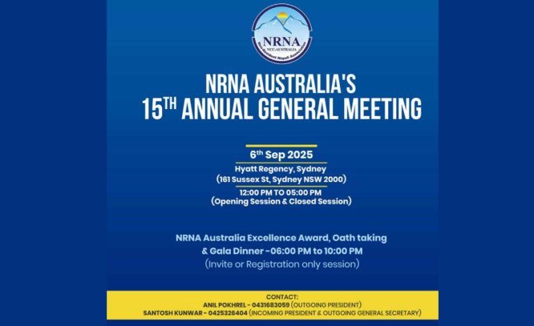NRNA Australia to Host Major National Event – 15th Annual General Meeting