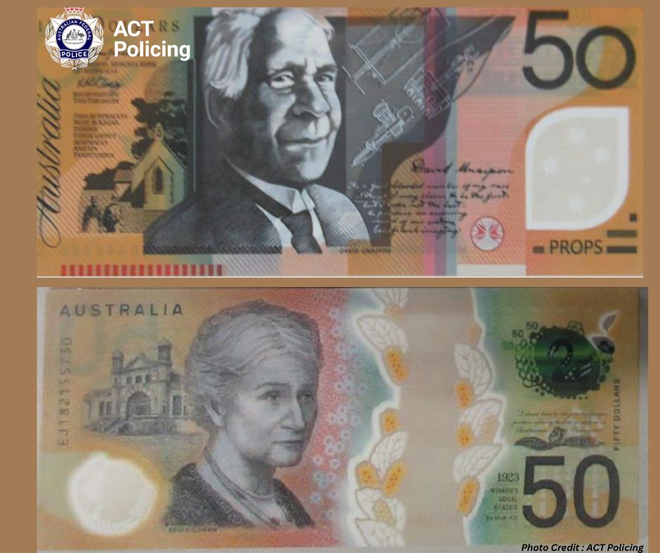 Counterfeit Banknotes Circulating in Canberra, Police Issue Warning