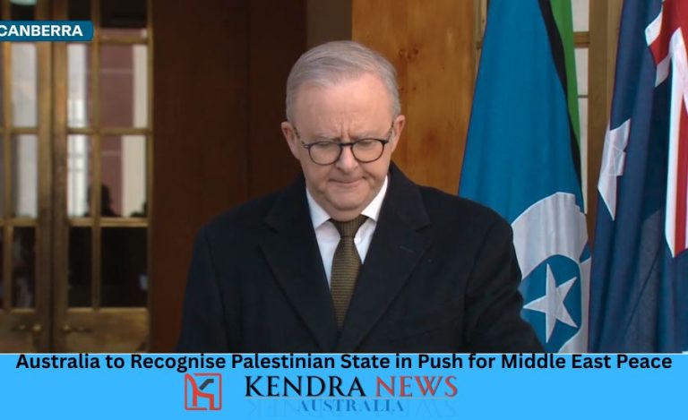 Australia to Recognise Palestinian State in Push for Middle East Peace