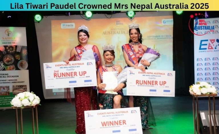 Lila Tiwari Paudel Crowned Mrs Nepal Australia 2025