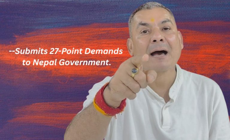Durga Prasai-Led Campaign Submits 27-Point Demands to Nepal Government