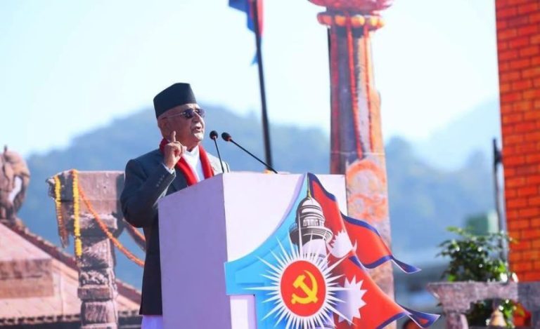 नेकपा एमालेको ११ औँ महाधिवेशन उद्घाटन- एमालेमा बहुमत ल्याउने तागत छ : ओली