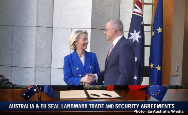 Australia and EU Seal Landmark Trade and Security Agreements in Historic Canberra Visit