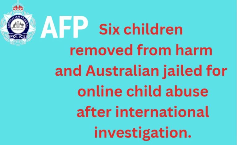 Six Children Rescued, Australian Jailed Following International Online Child Abuse Investigation