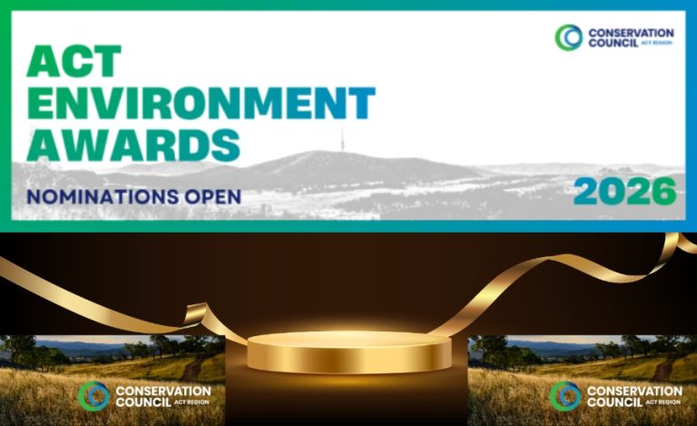 Nominations Open for 2026 ACT Environment Awards