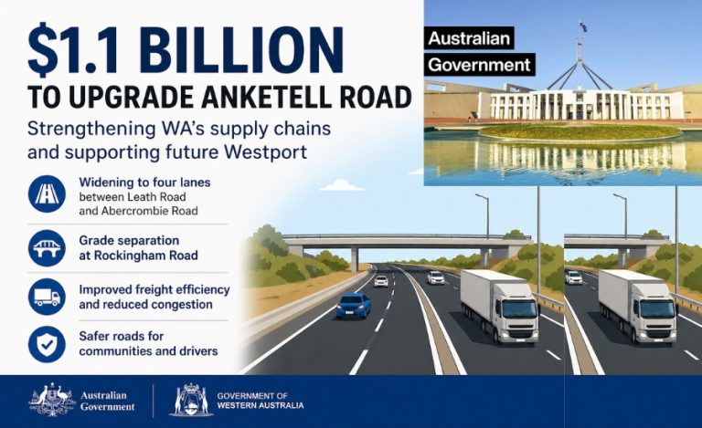 $1.1 Billion Boost to Upgrade WA Freight Network and Support Future Westport Port