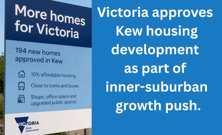 Victoria approves Kew housing development as part of inner-suburban growth push