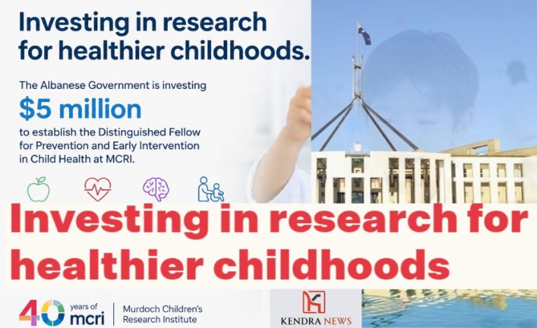 Government backs child health research with $5 million investment at MCRI anniversary