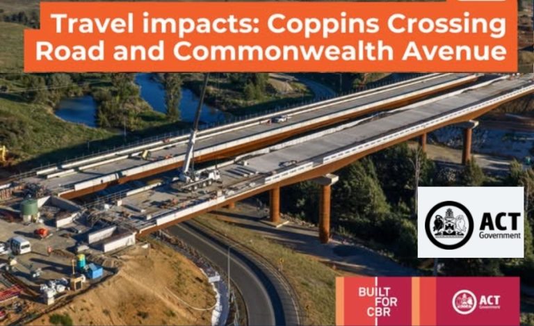 Coppins Crossing Road & Commonwealth Avenue Closures for Bridge and Light Rail Works in Canberra
