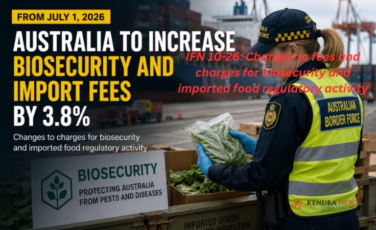 Australia Expands Cost-Recovery Framework for Biosecurity and Food Imports