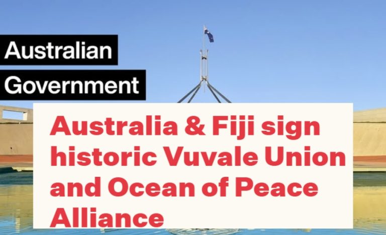 Australia and Fiji Sign Historic Treaties to Deepen Security and Economic Partnership
