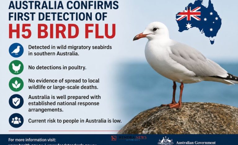 Australia Confirms First Detection of H5 Bird Flu in Wild Birds