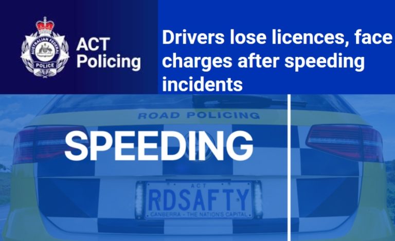 ACT Police Nab Multiple Speeding Drivers, Alleged Drug Driver During Road Safety Operation