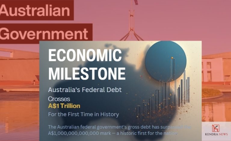 Australia’s Federal Debt Crosses A$1 Trillion for First Time
