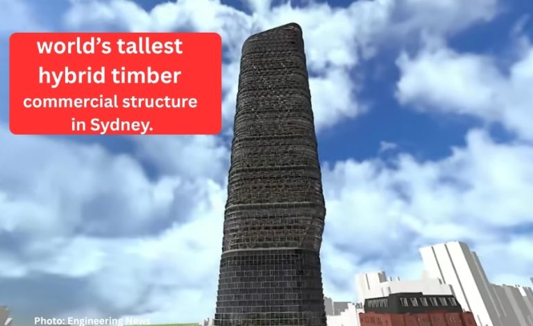 World’s Tallest Hybrid Timber Commercial Building Takes Shape Above Sydney Central Station