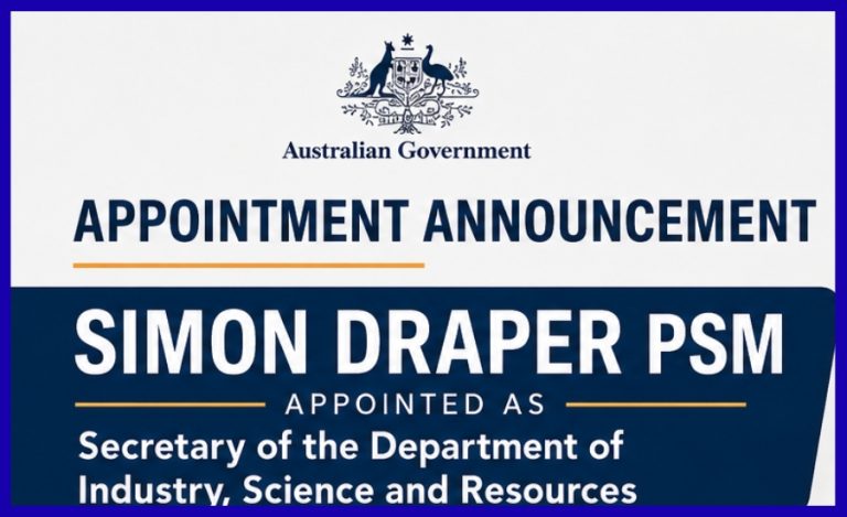 Australia Appoints Simon Draper as Secretary of the Department of Industry, Science and Resources