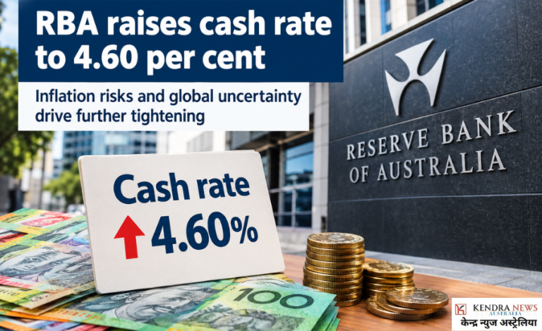 RBA raises cash rate to 4.60 per cent as inflation risks increase