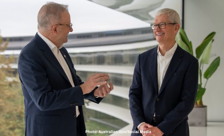 PM Albanese meets Apple Executive Chairman Tim Cook to discuss online safety and parental controls